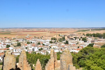 Town of Belmonte from the battlements of its castle.