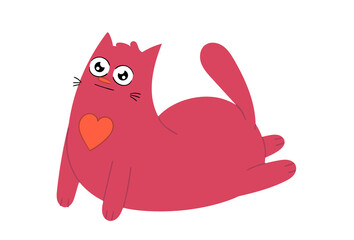Special design cute cat figure