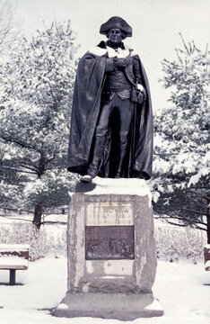 Valley Forge statue of Friedrich Wilhelm von Steuben royalty free stock image