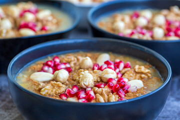 Traditional delicious Turkish dessert; Ashura (Asure)
