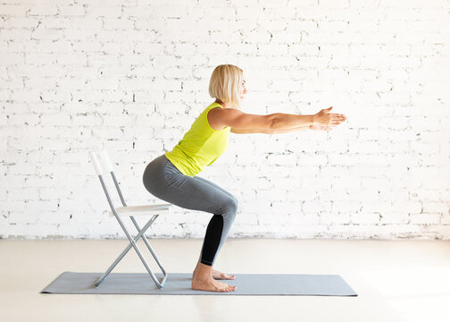 Chair Yoga Images – Browse 10,485 Stock Photos, Vectors, and Video