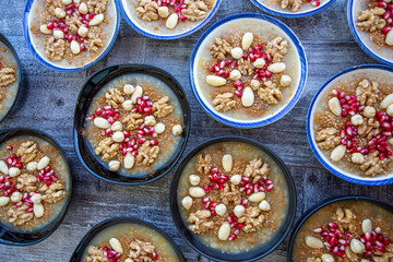 Traditional delicious Turkish dessert; Ashura (Asure)