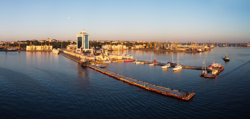 odessa ukraine port panoramic