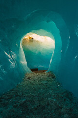 Paisaje de un glaciar en Suiza