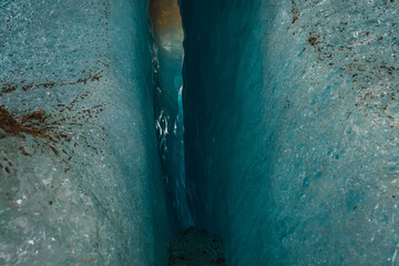 Paisaje de un glaciar en Suiza