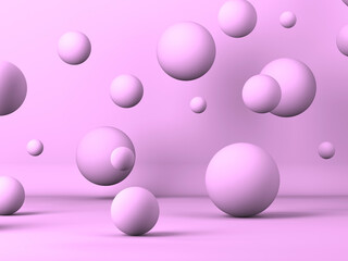 Abstract geometric background. Pink color