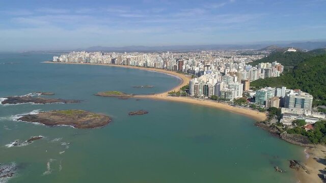 A&eacute;rea da Praia da Costa, Vila Velha Esp&iacute;rito Santo Brasil.
