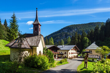 Fototapeta na wymiar Der Hirschbichl im Berchtesgadener Land