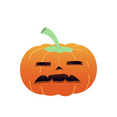 Halloween Pumpkin isolated on white background