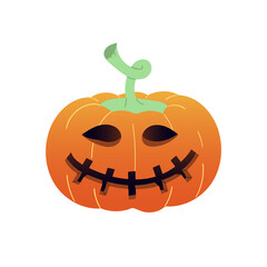 Halloween Pumpkin isolated on white background