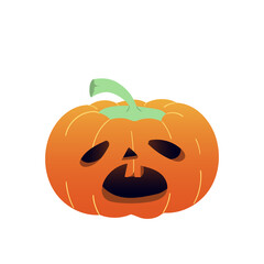 Halloween Pumpkin isolated on white background