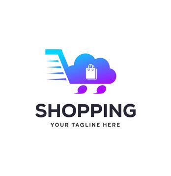 Online Shopping Logo Template Stock Photos & Vectors.