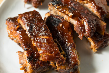 Homemade Smoked St Louis Style Spare Ribs