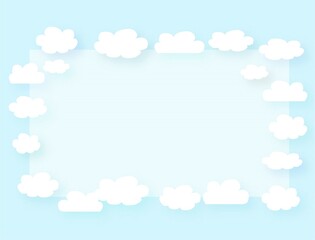 blue sky background vector drawing