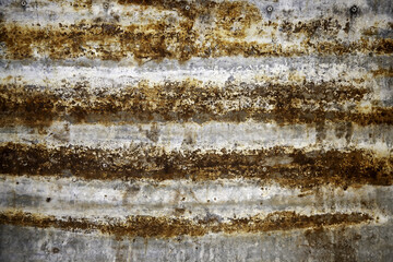 Rust texture on metal wall