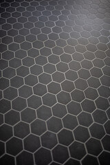 floor with hexagons