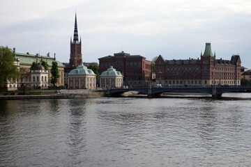 Panorama of the central part of modern Stockholm