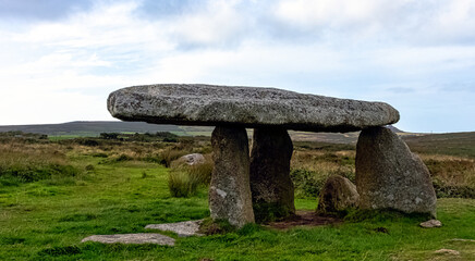 Lanyon Quoit - dolmen in Cornwall, England, United Kingdom