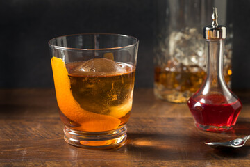 Boozy Refreshing Rye Whiskey Vieux Carre Cocktail