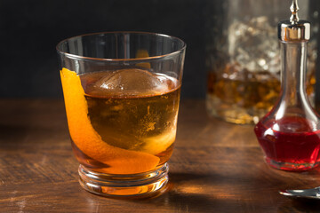 Boozy Refreshing Rye Whiskey Vieux Carre Cocktail