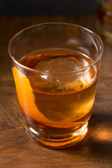 Boozy Refreshing Rye Whiskey Vieux Carre Cocktail