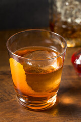 Boozy Refreshing Rye Whiskey Vieux Carre Cocktail