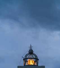 Fototapeta na wymiar Cabo Busto Lighthouse, Luarca, Valdes Council, Cantabrian Sea, Asturias, Spain, Europe