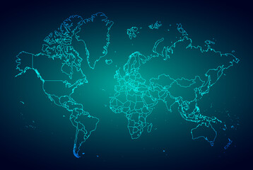 Hacked. Abstract Digital Background. Vector Illustration.