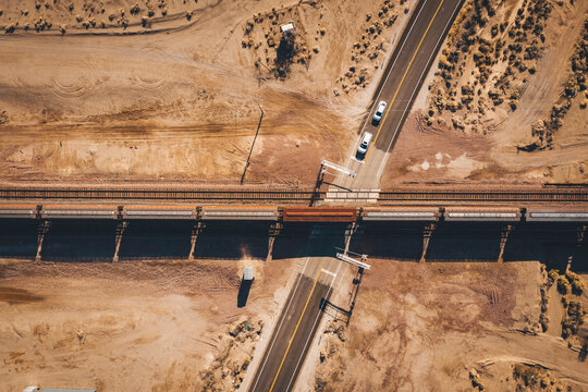 Highway 66 from above, California