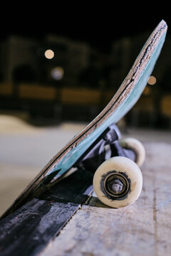 used skateboard and a little broken for skating