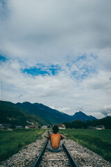 Paisaje de unas monta&ntilde;as en Austria