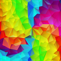 Colored template with geometric shapes. Abstract vector triangles. eps10