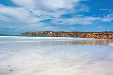 Beautiful empty beach in Port Lincoln Australia