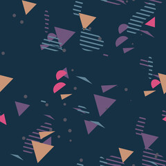 Obraz premium Abstract Figures Seamless Pattern - Repeating ornament for textile, wraping paper, fashion etc.