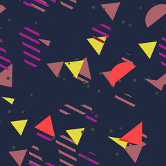 Abstract Figures Seamless Pattern - Repeating ornament for textile, wraping paper, fashion etc.