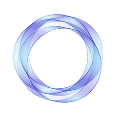 Blue circle. Abstract wave. Logo. Layout for advertising. eps10