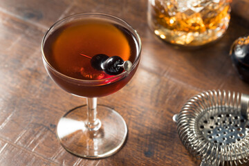 Refreshing Boozy Manhattan Cocktail