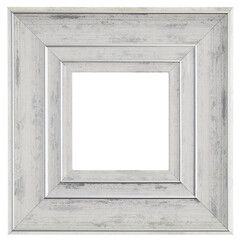 Silver, square frame