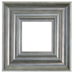 Silver, square frame