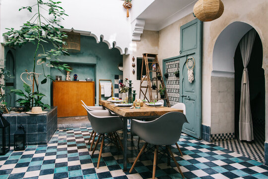 Turquoise Moroccan Interior Design