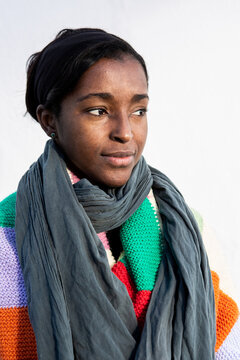 Portrait of an African woman.
