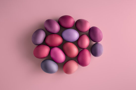 Cluster of Warm Colored Eggs