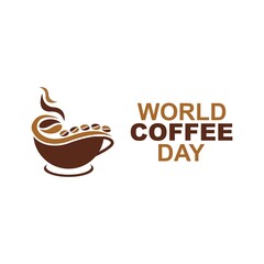 World Coffee Day Logo Template design vector, emblem, design concept, creative symbol