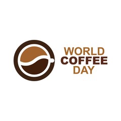 World Coffee Day Logo Template design vector, emblem, design concept, creative symbol