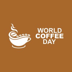 World Coffee Day Logo Template design vector, emblem, design concept, creative symbol