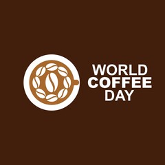 World Coffee Day Logo Template design vector, emblem, design concept, creative symbol