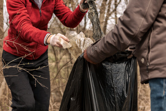 Collecting Trash Near A Public Path