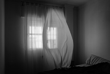 Billowing curtain