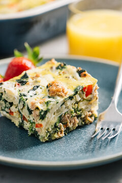 Sausage And Spinach Egg Bake Recipe