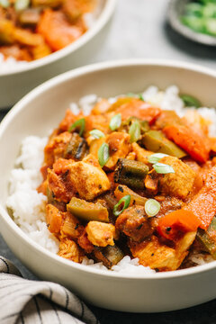 Spicy Cajun Chicken Stew